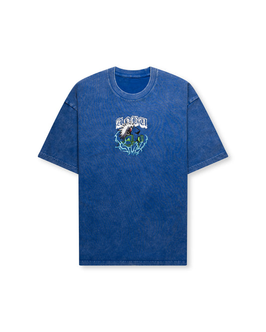 Copy Ninja Embroidered Dark Wash Tee